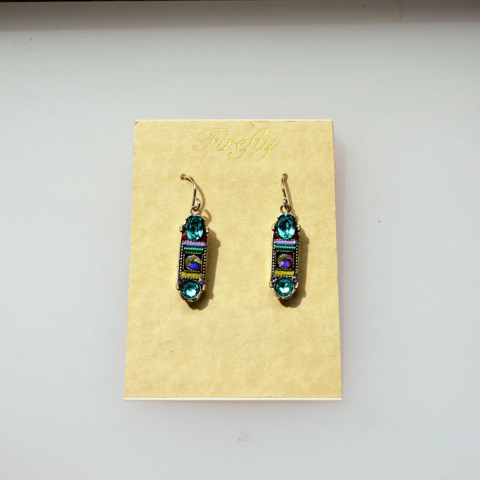 FIREFLY JEWELRY 7369Soft EARRING Blue COLOR New Silver Wire