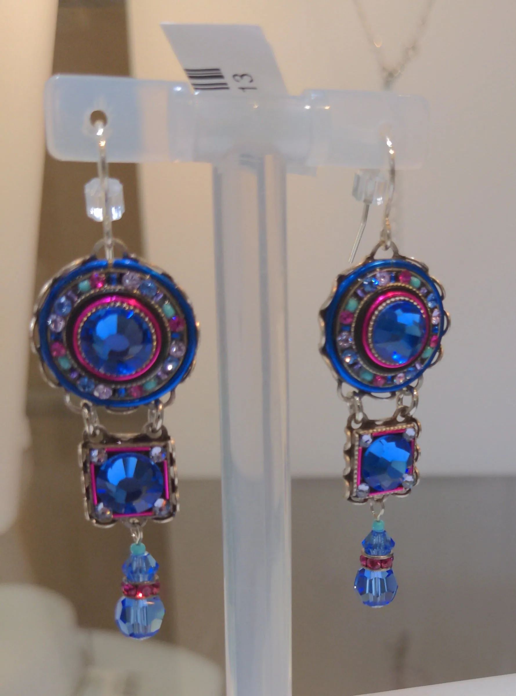FIREFLY JEWELRY 7478 SAP EARRING New Silver Wire