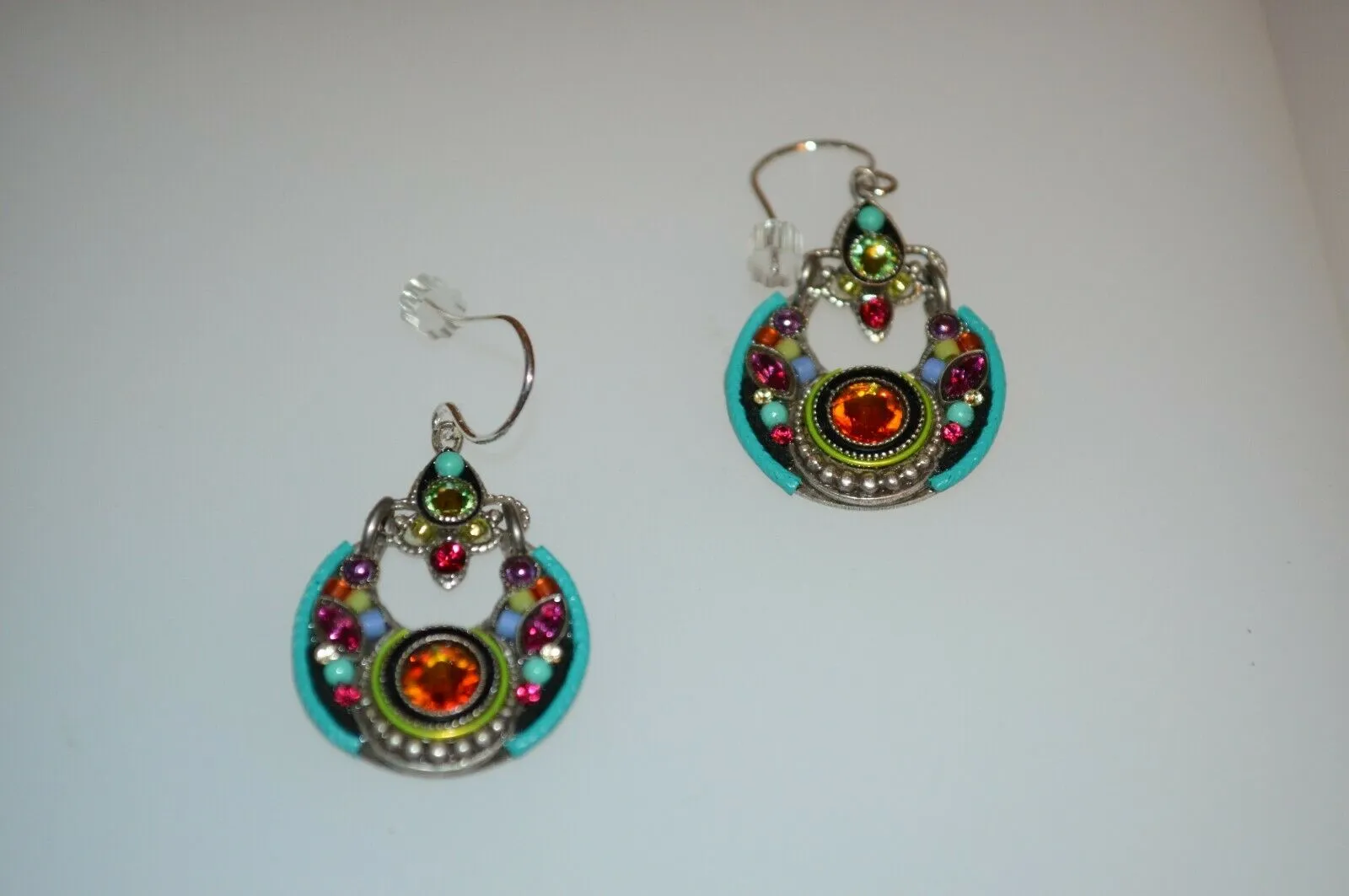 FIREFLY JEWELRY 7533-MC Multi COLOR Earring New Silver Wire