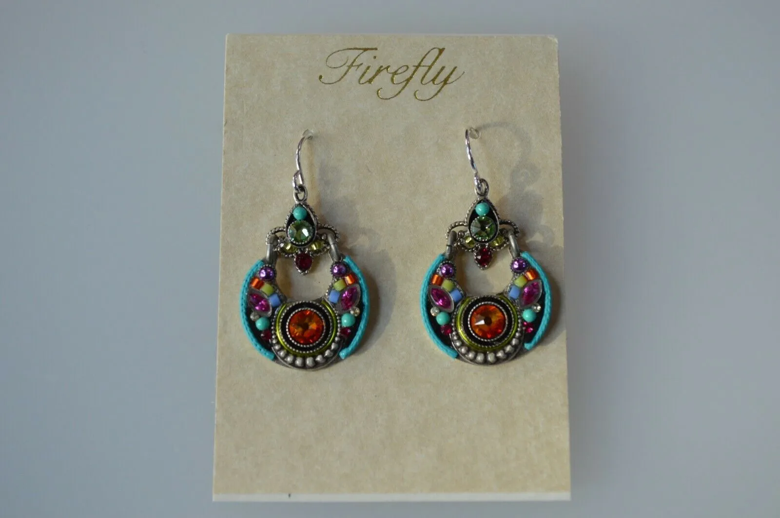FIREFLY JEWELRY 7533-MC Multi COLOR Earring New Silver Wire