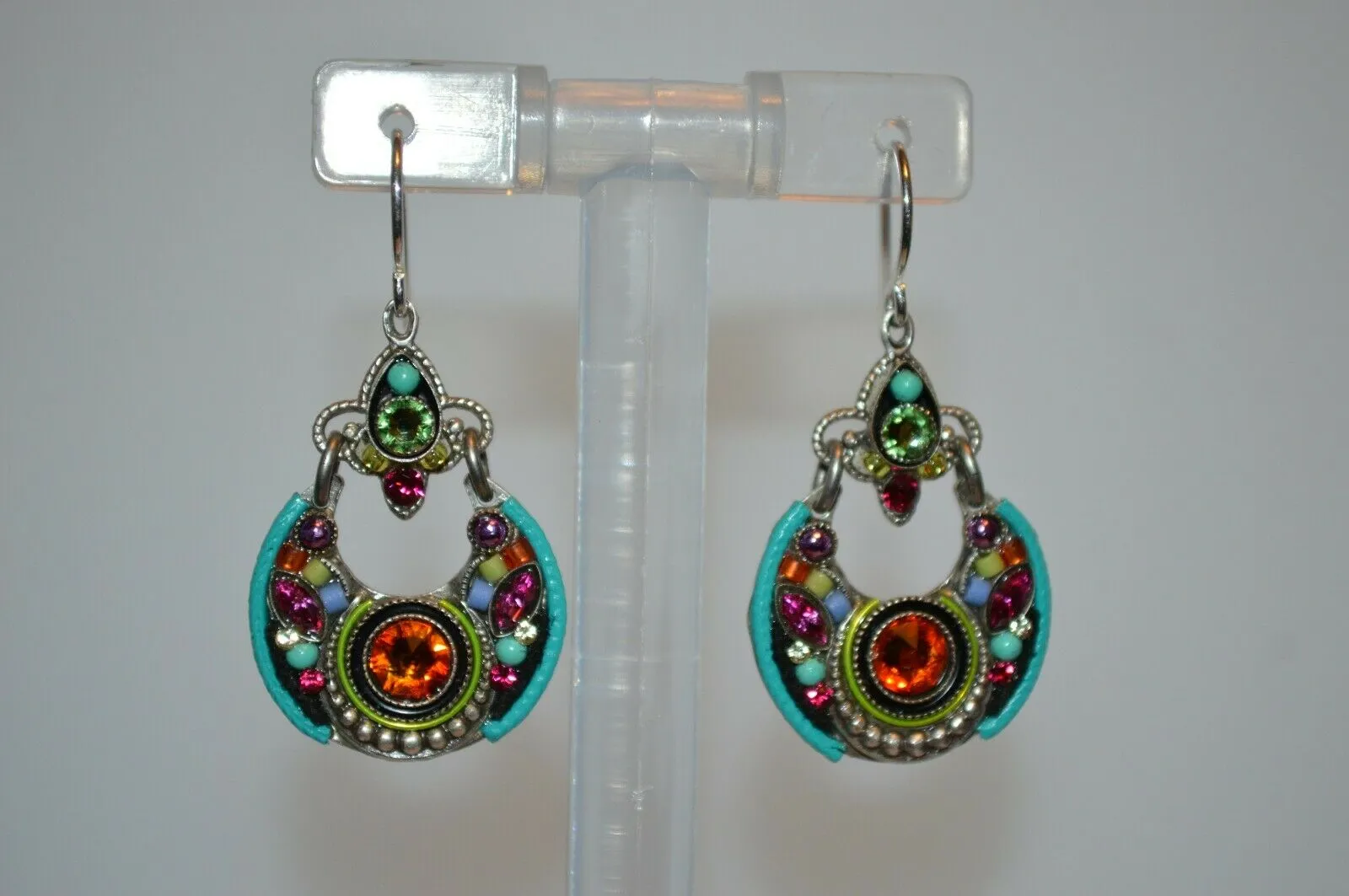 FIREFLY JEWELRY 7533-MC Multi COLOR Earring New Silver Wire