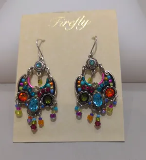 FIREFLY JEWELRY 7657 MC EARRING  Multicolor New Silver Wire