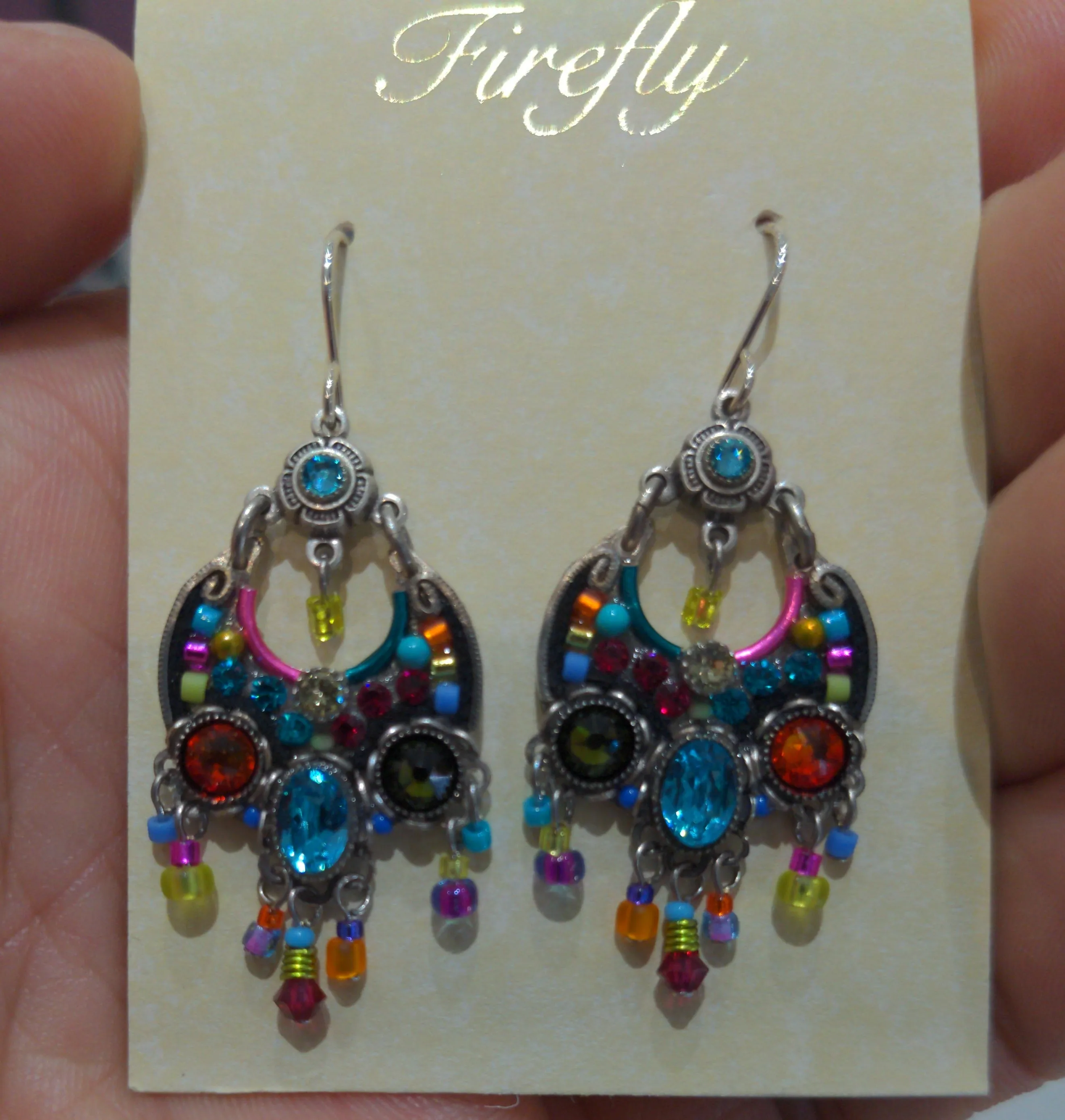 FIREFLY JEWELRY 7657 MC EARRING  Multicolor New Silver Wire