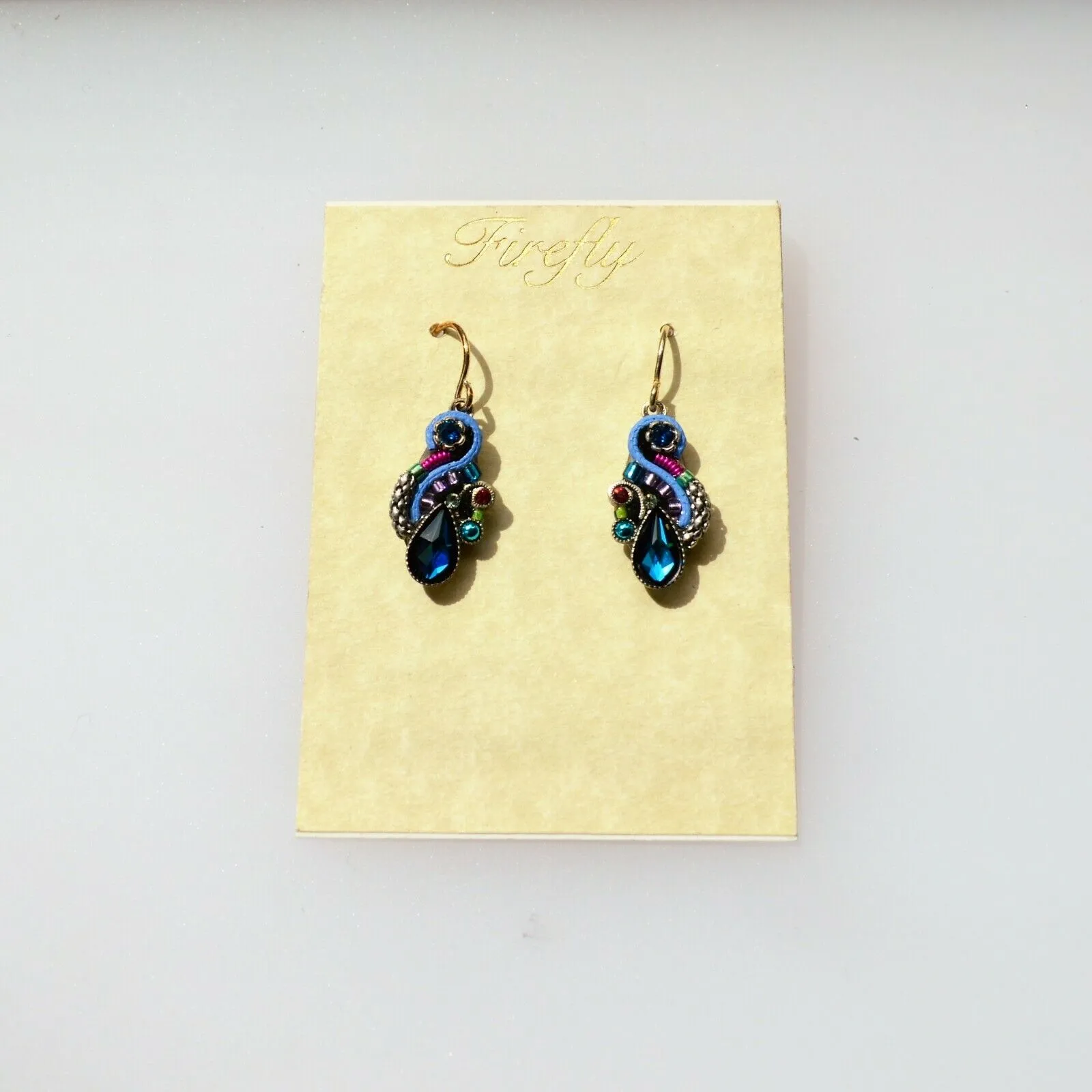 FIREFLY JEWELRY 7732-BB EARRING Blue COLOR New Silver Wire
