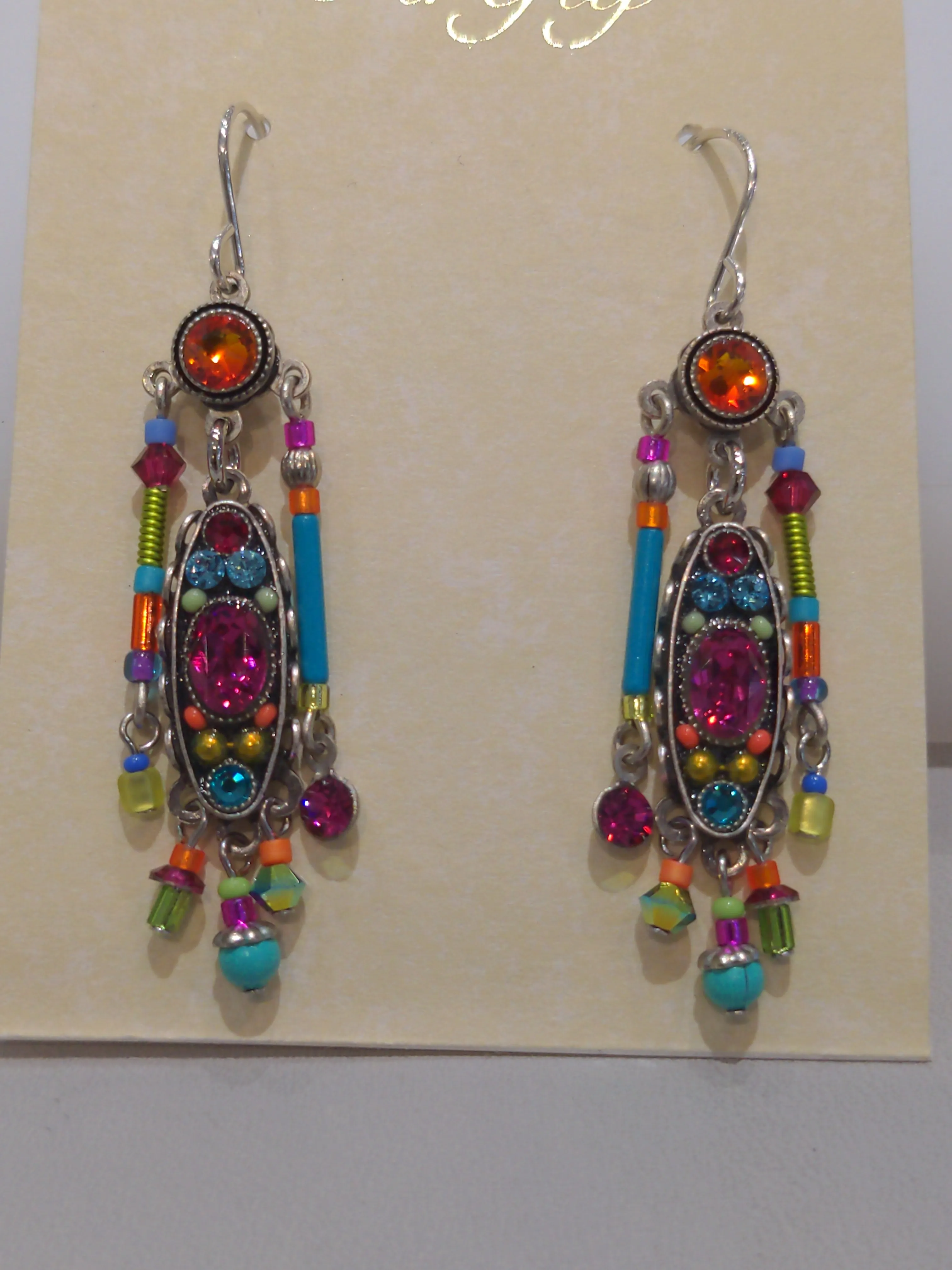 FIREFLY JEWELRY 7844 MC EARRING  Multicolor New Silver Wire