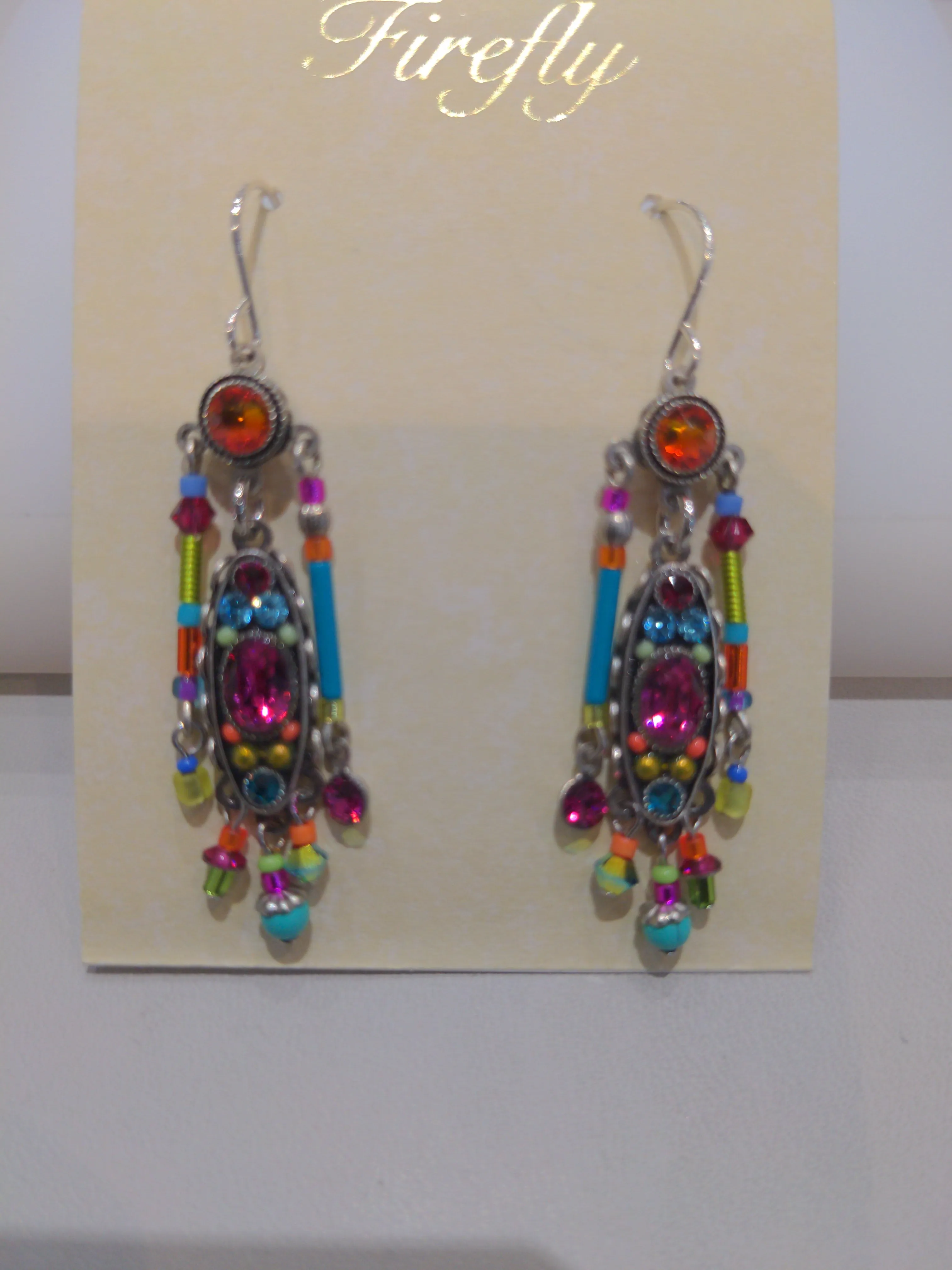 FIREFLY JEWELRY 7844 MC EARRING  Multicolor New Silver Wire