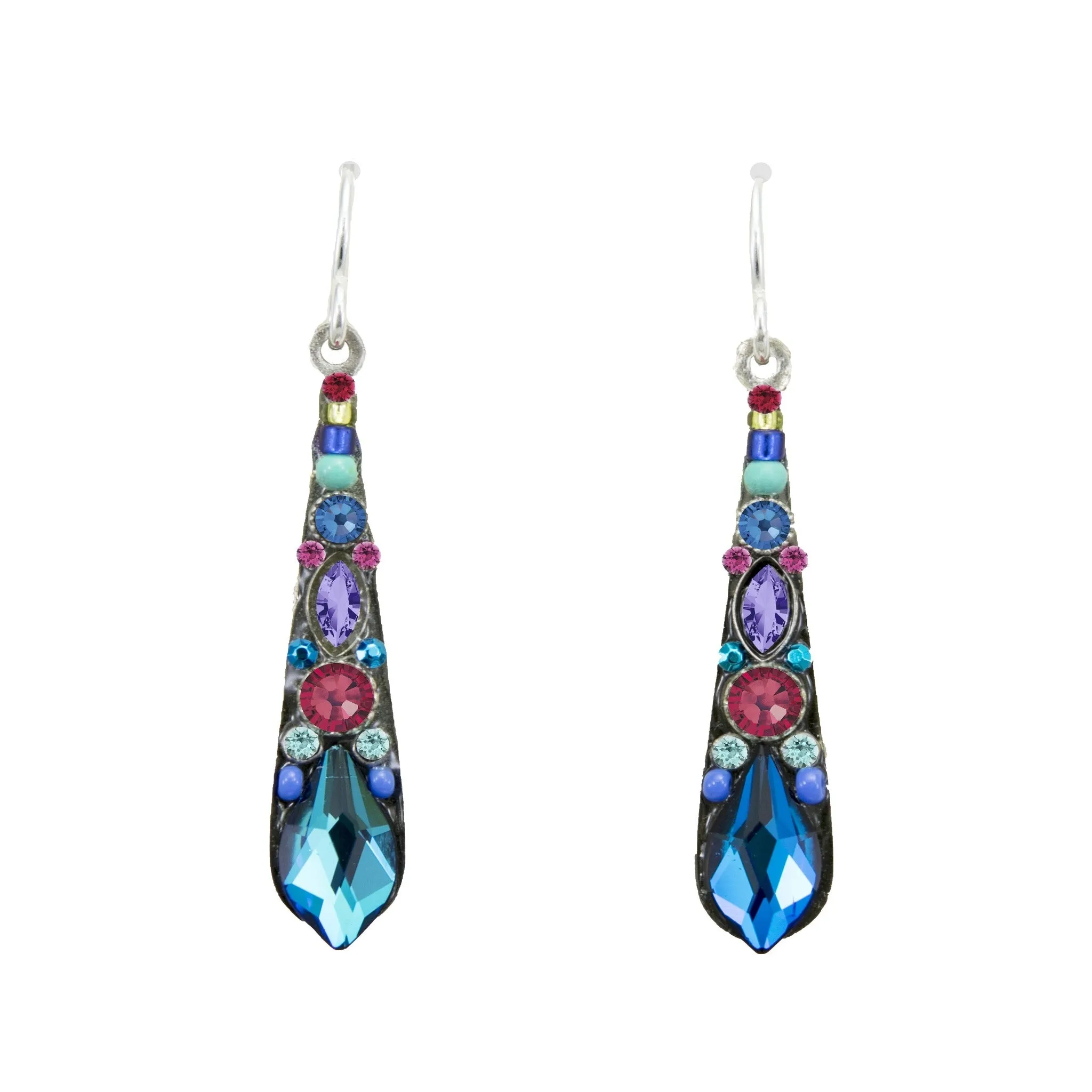 FIREFLY JEWELRY 7848-BB EARRING Bermuda Blue New Silver Wire