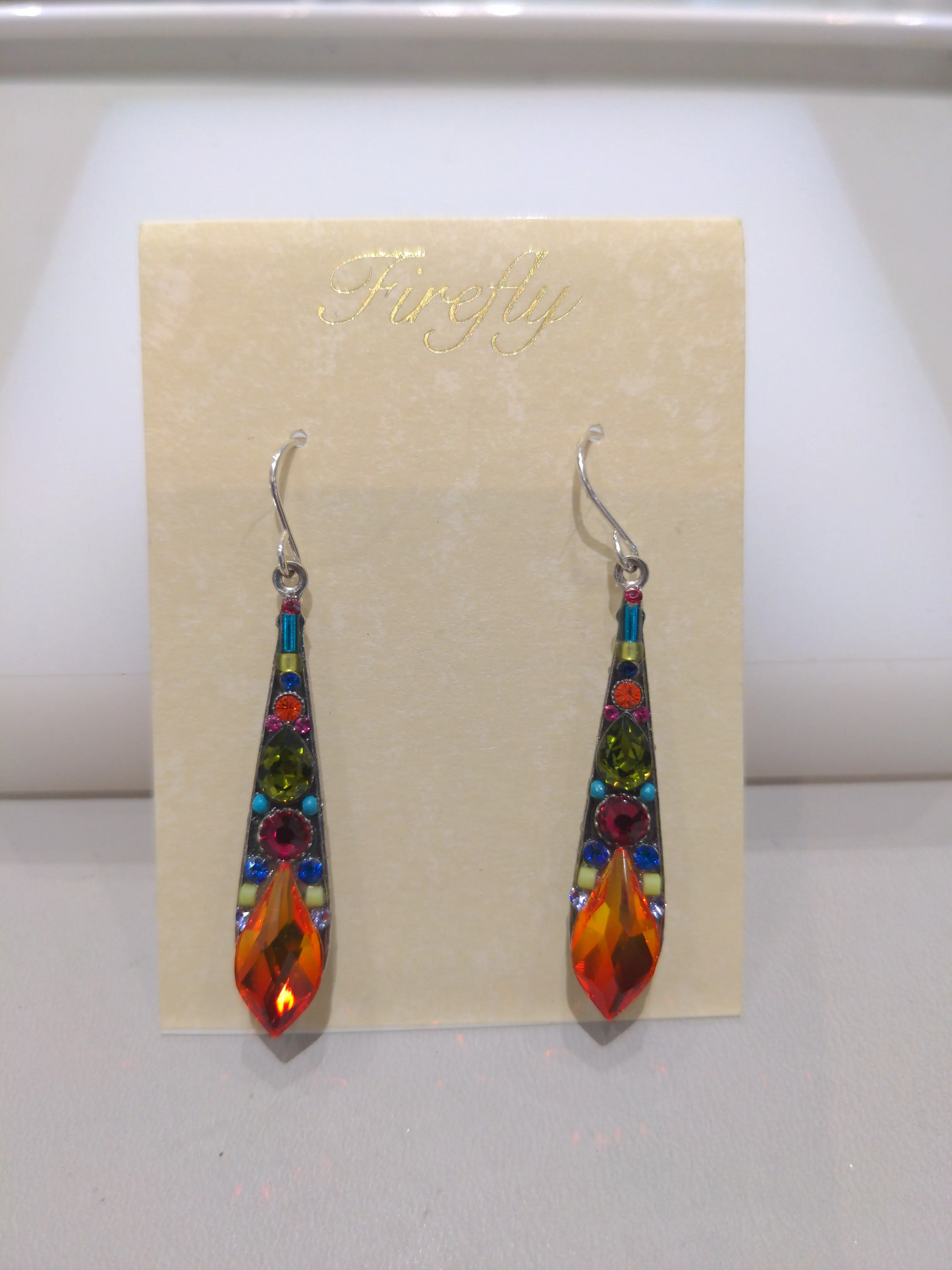 FIREFLY JEWELRY 7849-MC EARRING Multicolor New Silver Wire