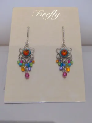 FIREFLY JEWELRY 7867 MC EARRING  Multicolor New Silver Wire