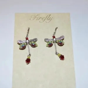 Firefly Jewelry Dragon fly earring - 6625 Red