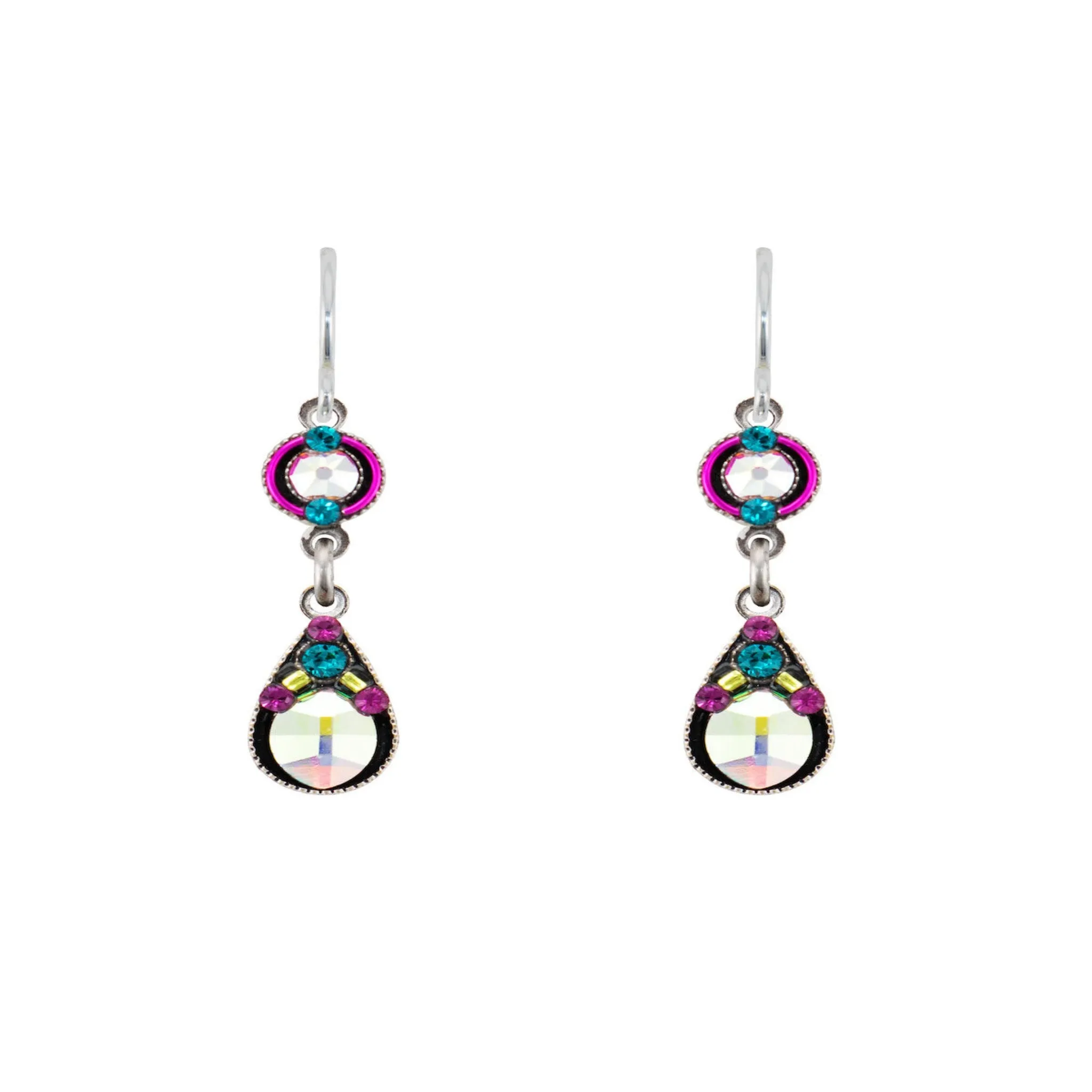 Firefly Jewelry E154-MC 2 Tear Drop Earring-Multicolor
