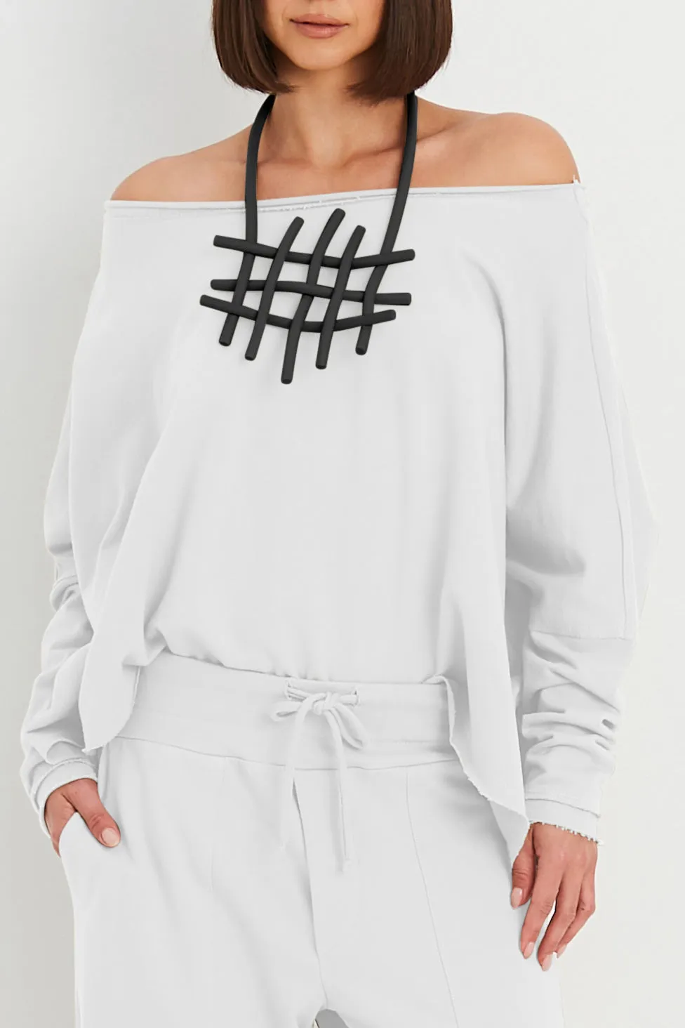 French Terry Off The Shoulder T Top