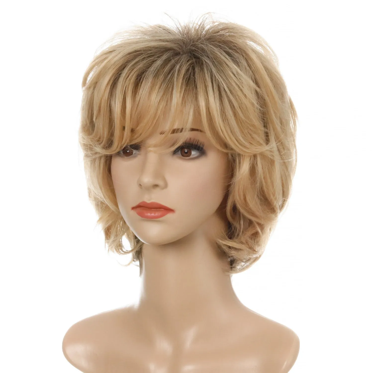 Gail | Blonde Short Pixie Cut Wavy Synthetic Hair Wig