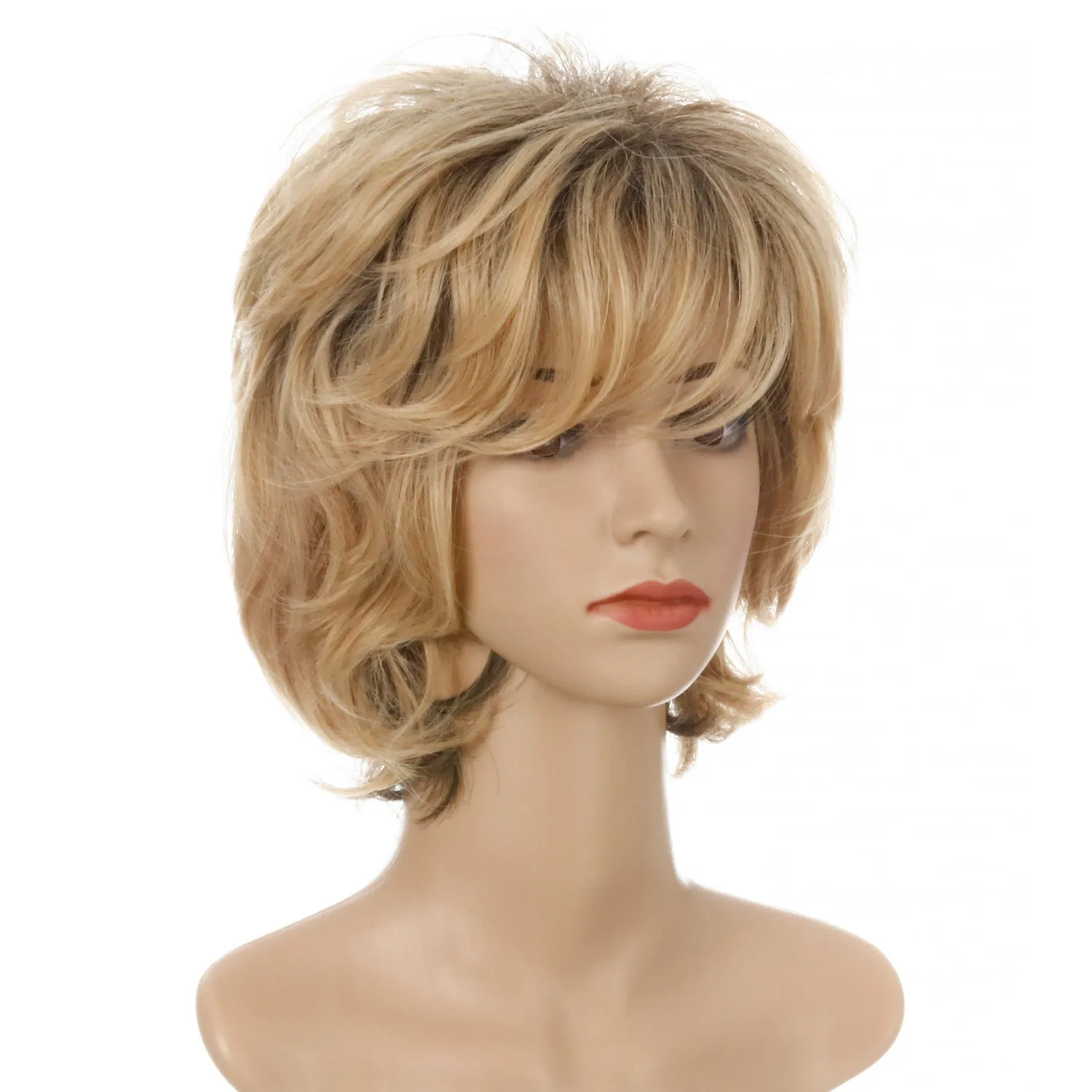Gail | Blonde Short Pixie Cut Wavy Synthetic Hair Wig