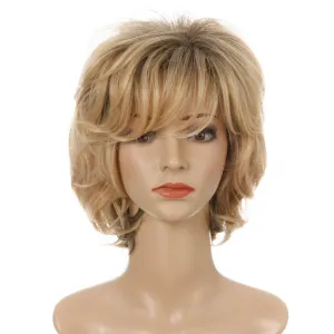 Gail | Blonde Short Pixie Cut Wavy Synthetic Hair Wig