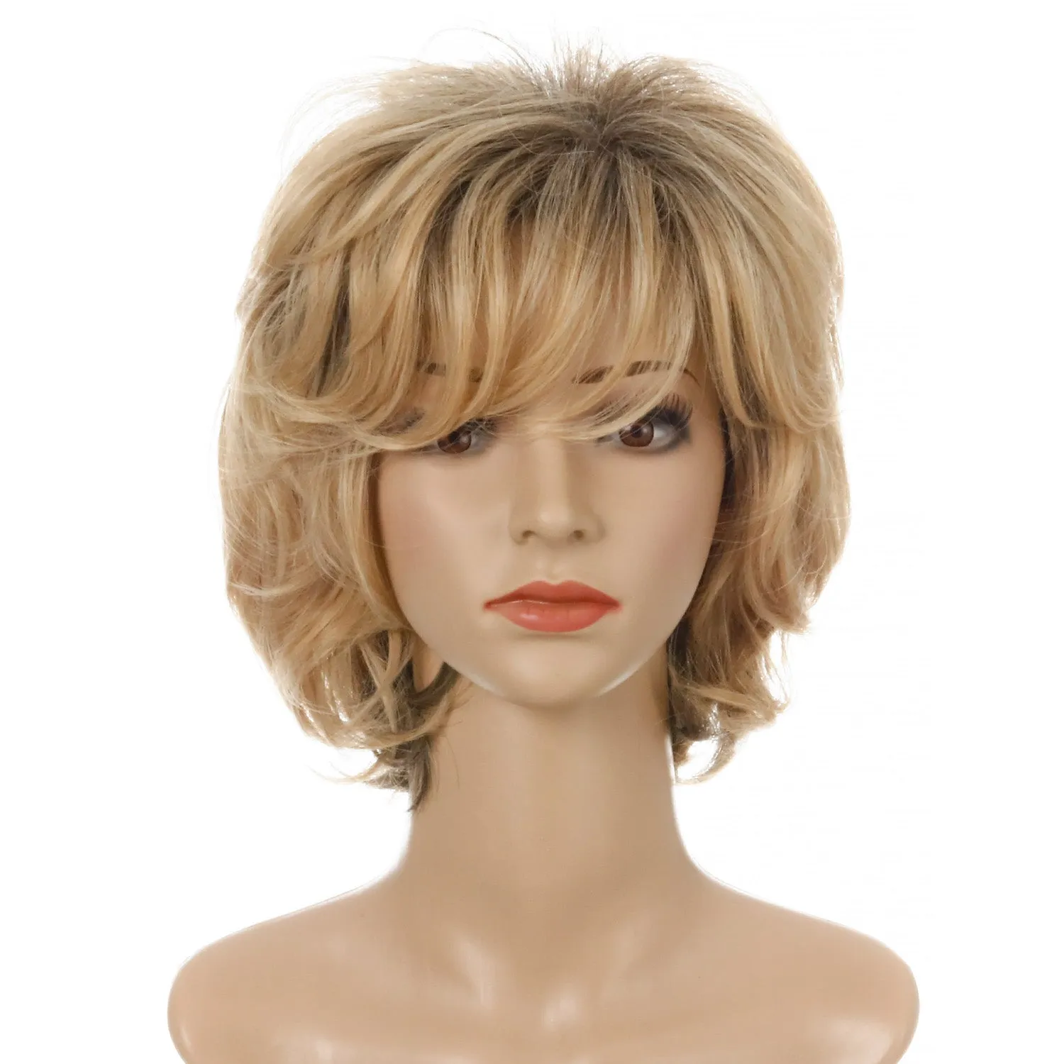 Gail | Blonde Short Pixie Cut Wavy Synthetic Hair Wig