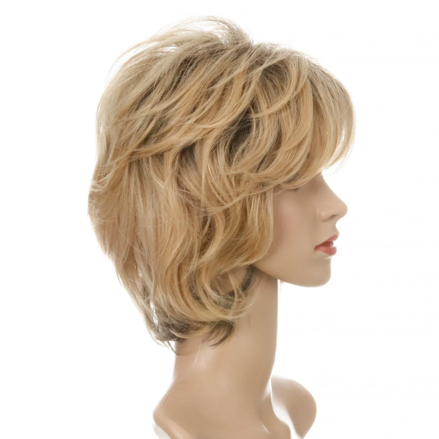 Gail | Blonde Short Pixie Cut Wavy Synthetic Hair Wig