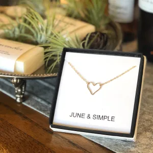 Gold Heart Necklace