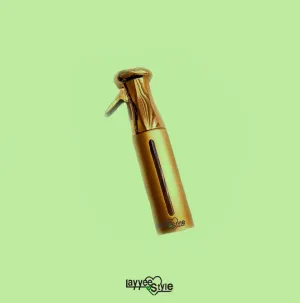 Golden spray bottle