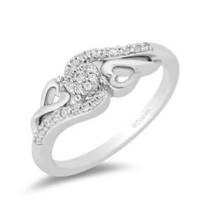 Hallmark Fine Jewelry Open Heart Diamond Promise Ring in Sterling Silver