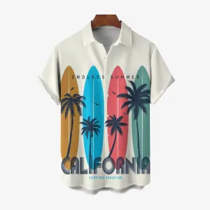 Hawaiian Aloha Casual Oversized Short Sleeve Shirt 2407000965