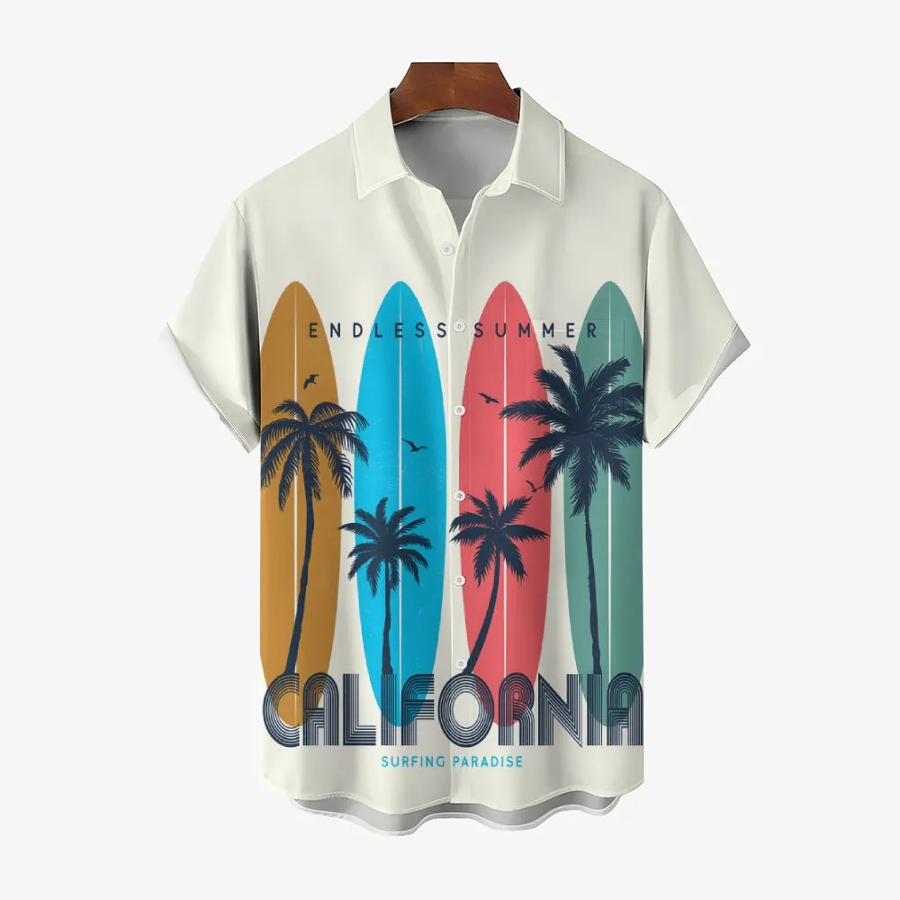Hawaiian Aloha Casual Oversized Short Sleeve Shirt 2407000965