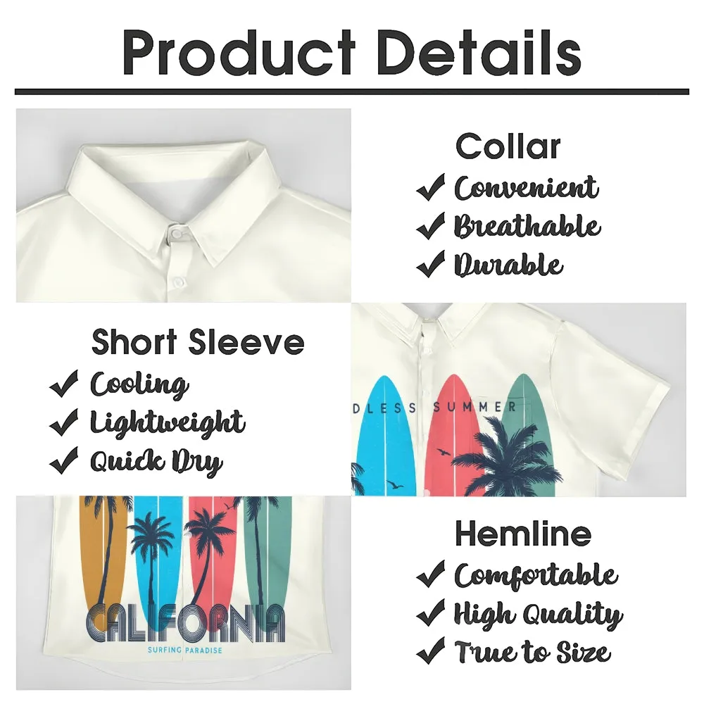 Hawaiian Aloha Casual Oversized Short Sleeve Shirt 2407000965