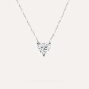 Heart Floating Diamond Necklace Setting