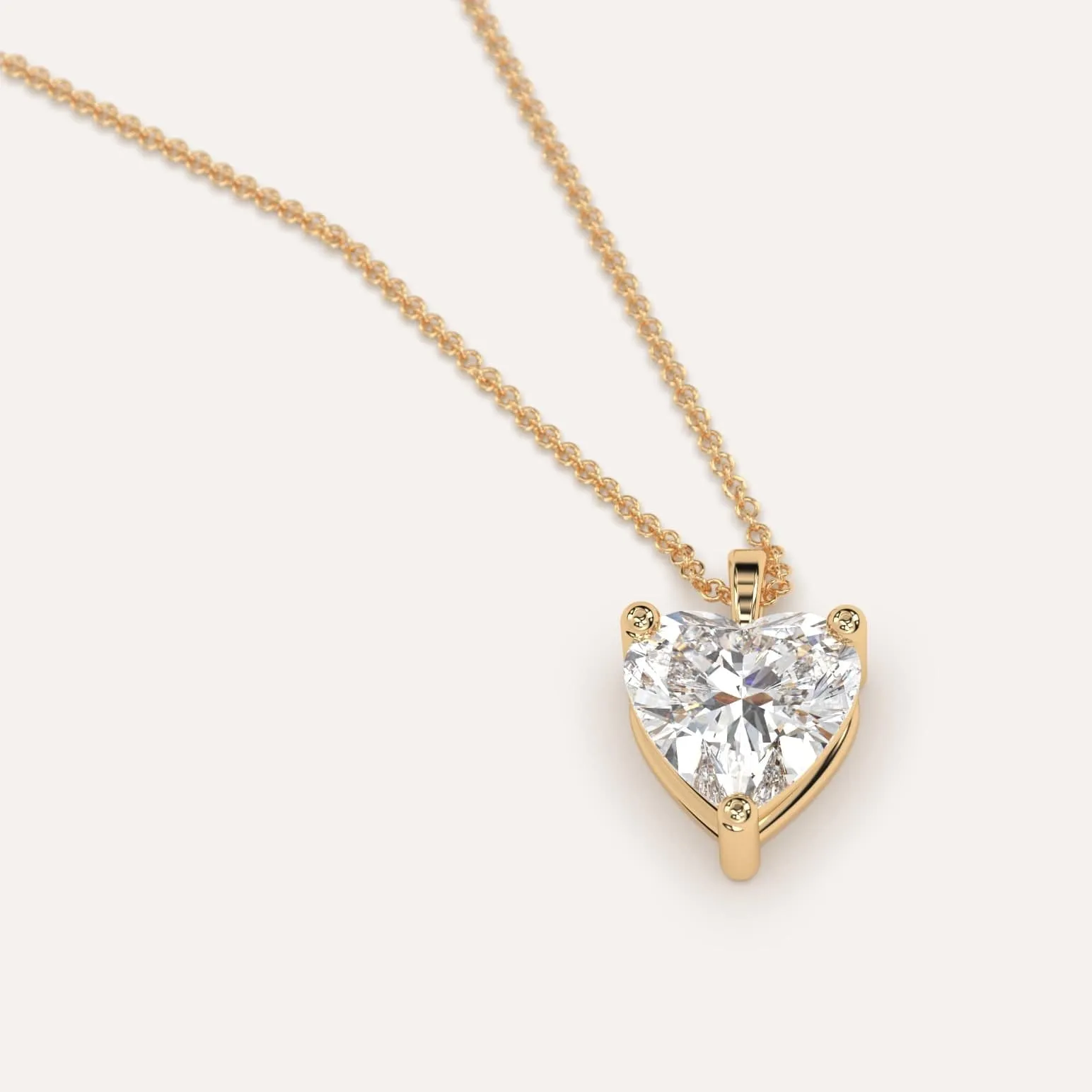 Heart Pendant Diamond Necklace Setting