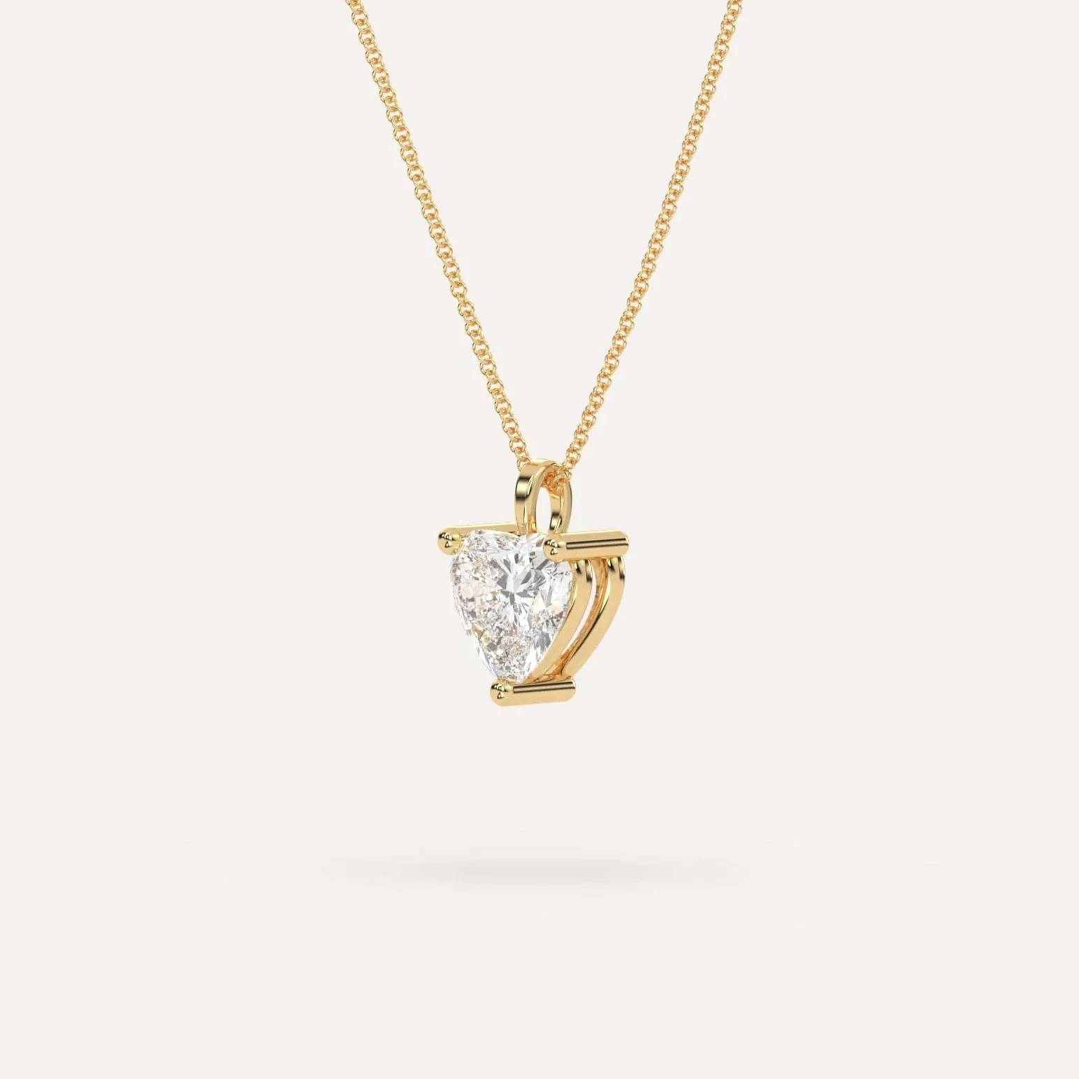 Heart Pendant Diamond Necklace Setting