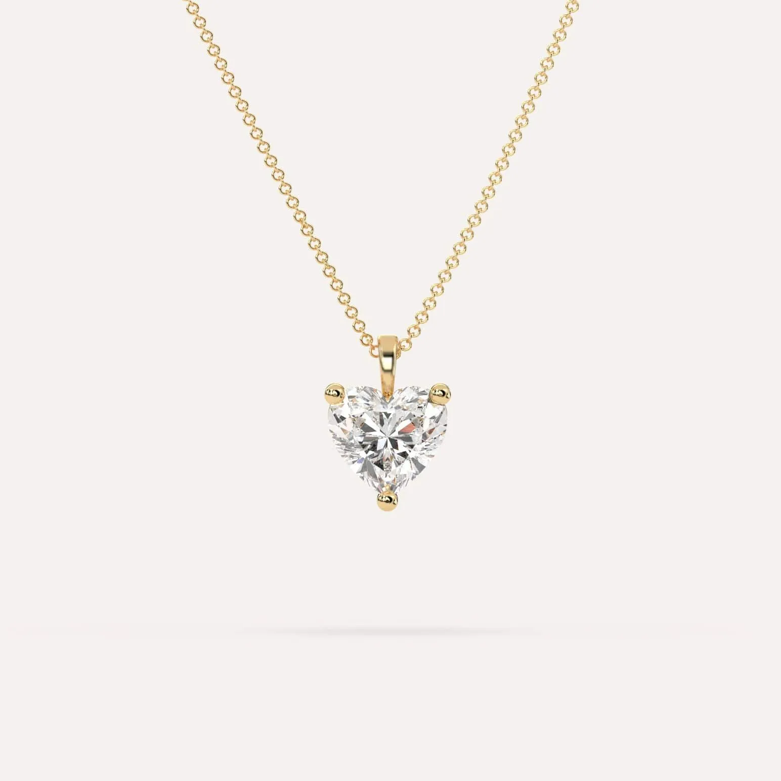 Heart Pendant Diamond Necklace Setting