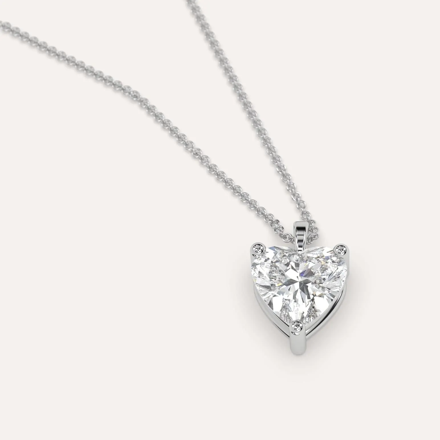 Heart Pendant Diamond Necklace Setting