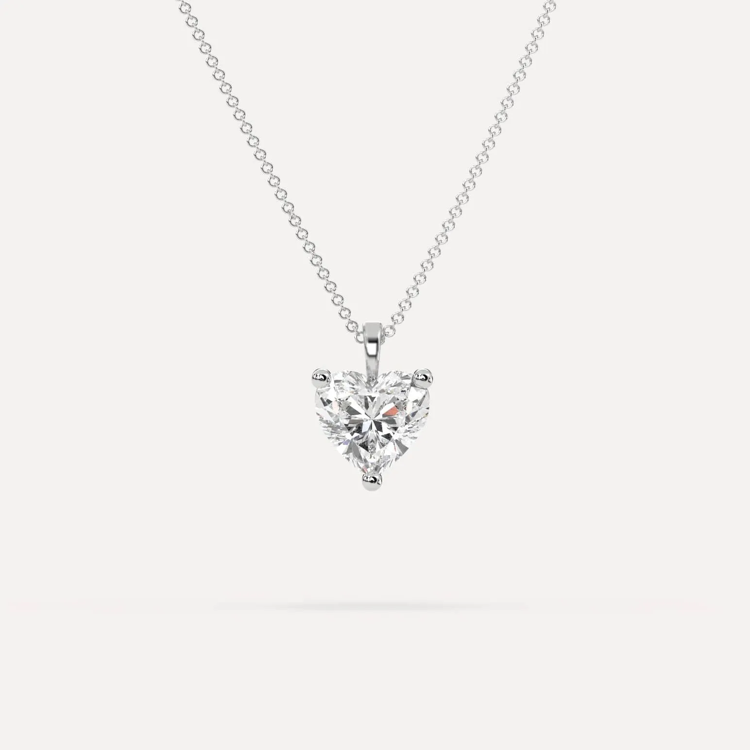 Heart Pendant Diamond Necklace Setting