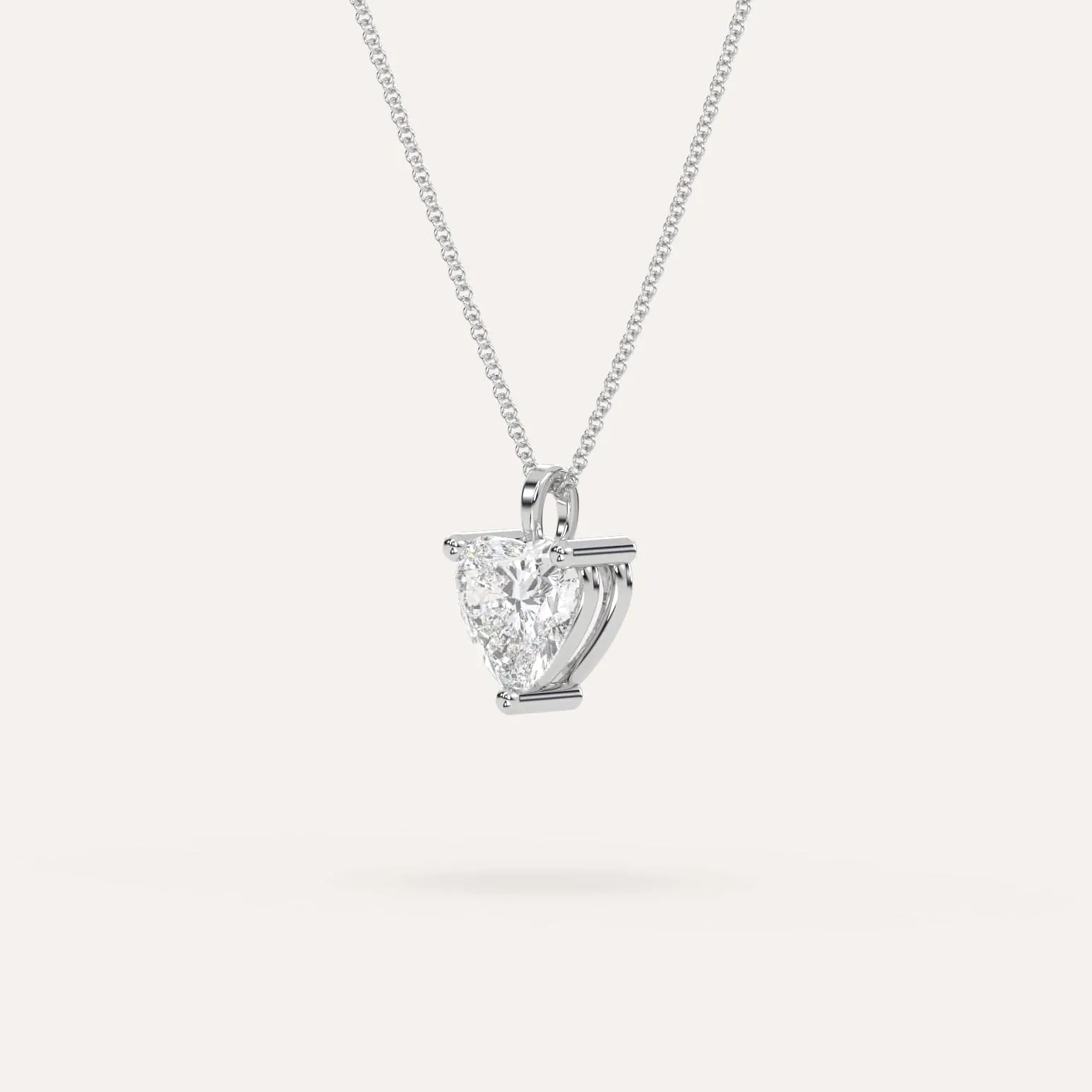 Heart Pendant Diamond Necklace Setting