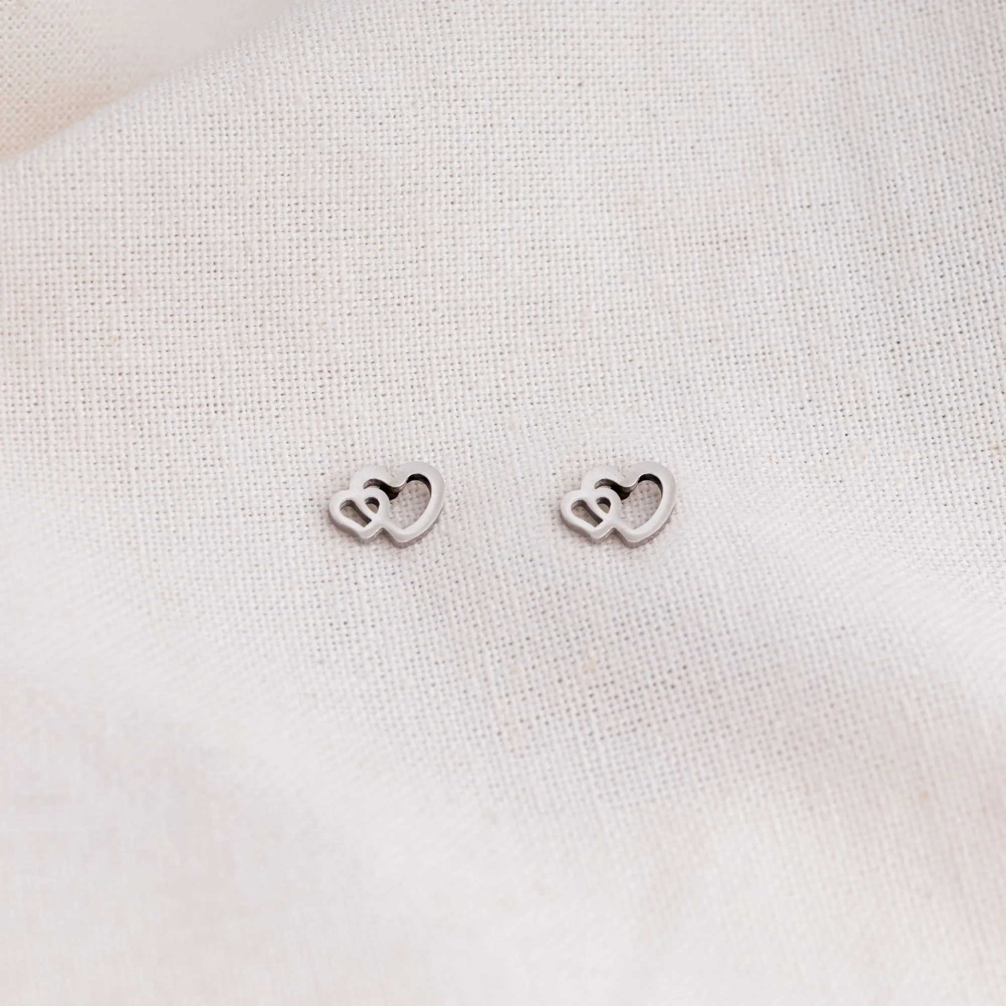 Heartbeat Stud Earrings