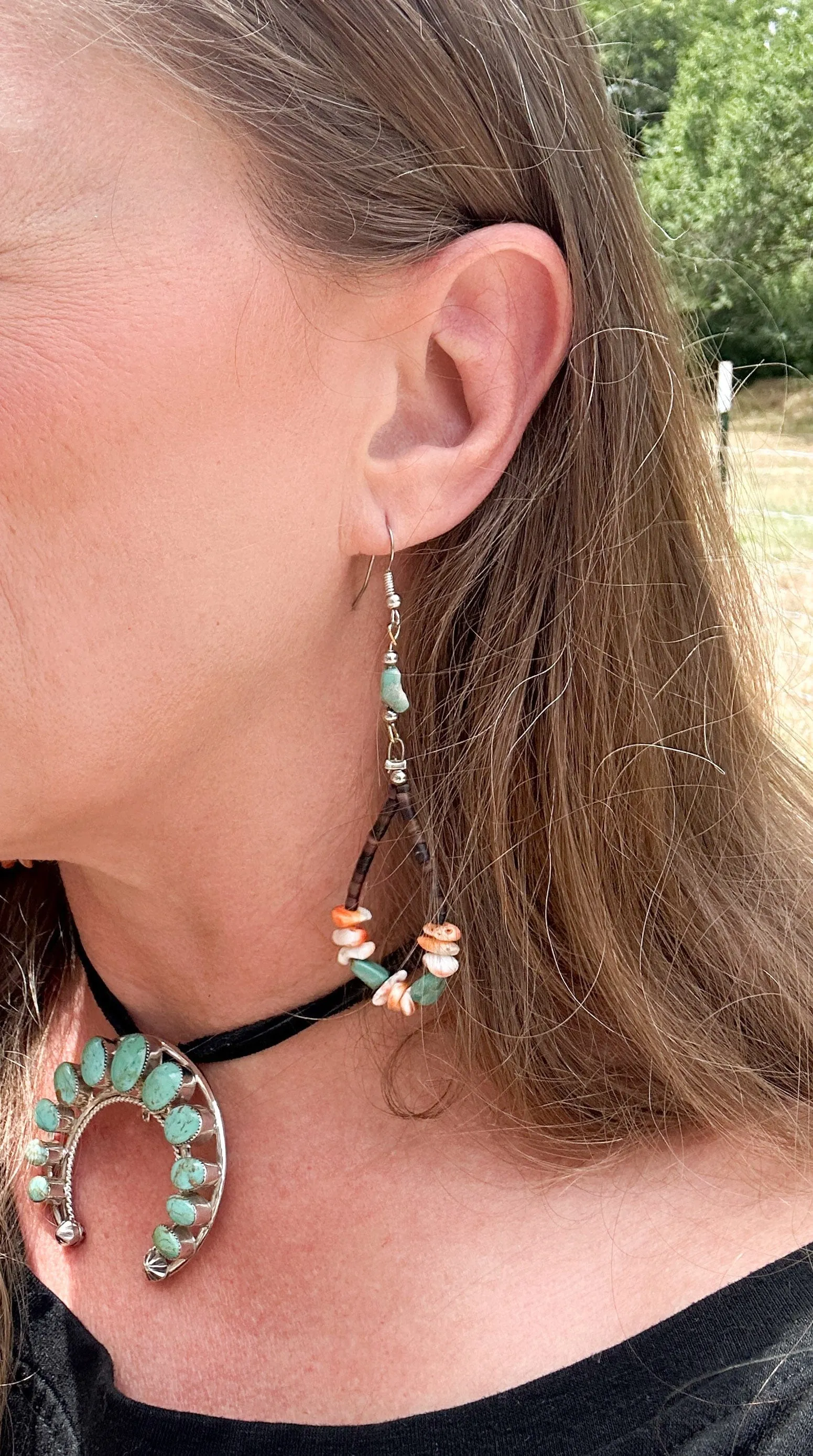 Heishi Loop Earrings