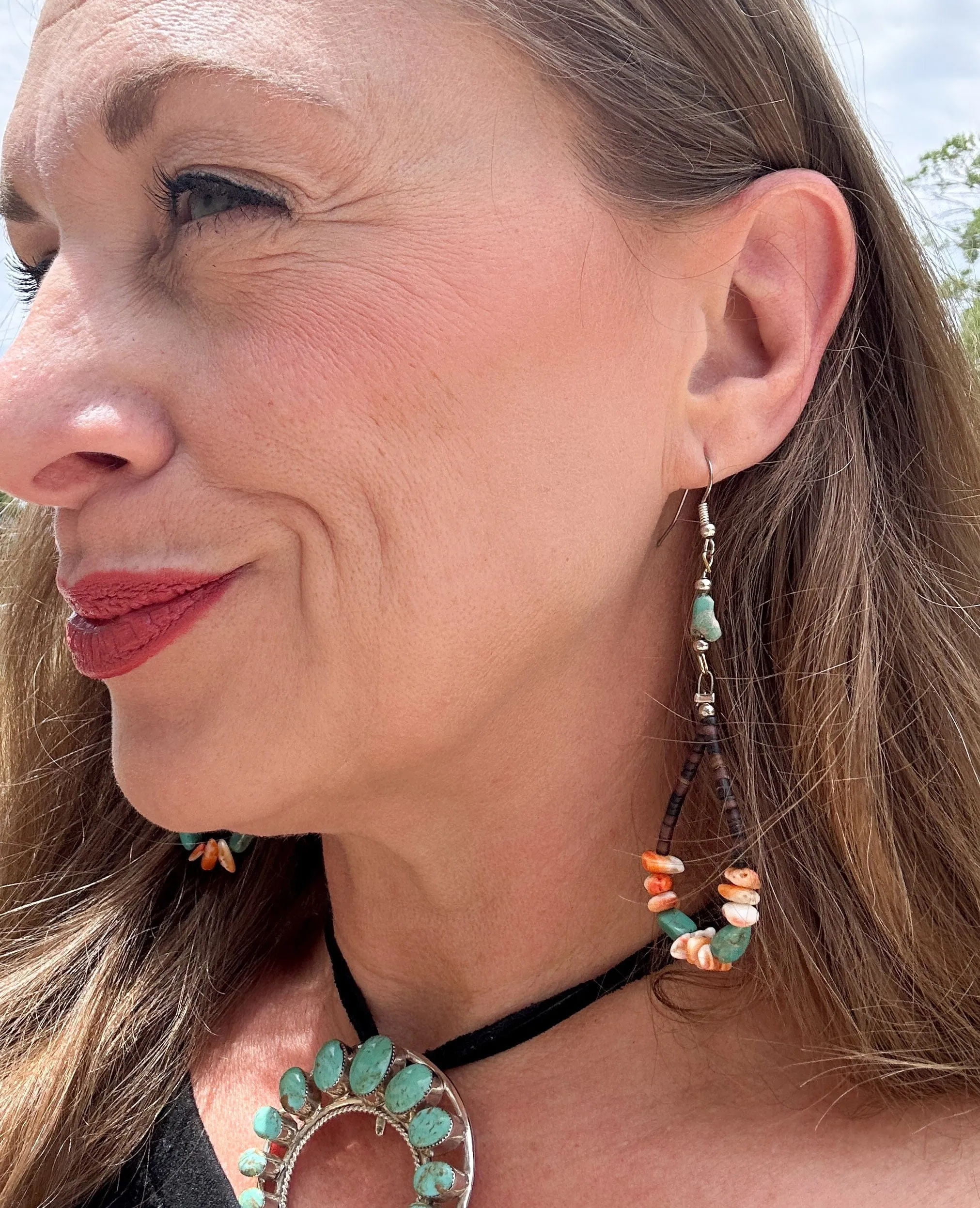 Heishi Loop Earrings