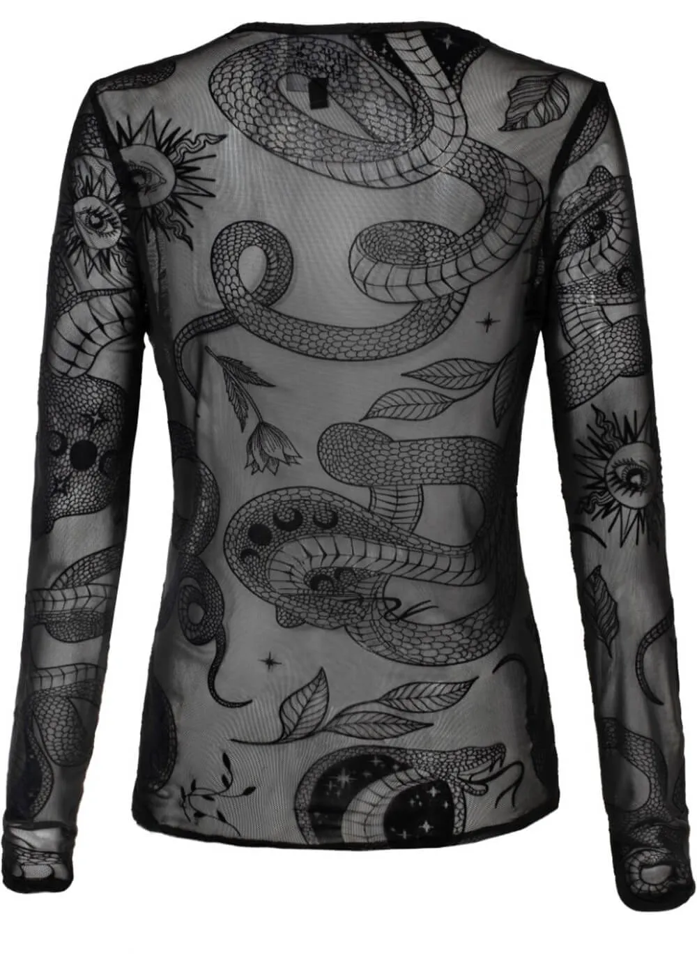 Hell Bunny Snake Charmer Top Black
