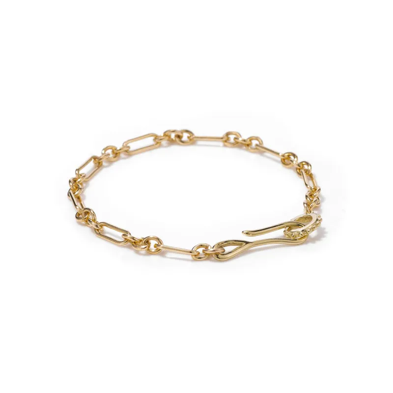 Hook   Loop Bianca Bracelet