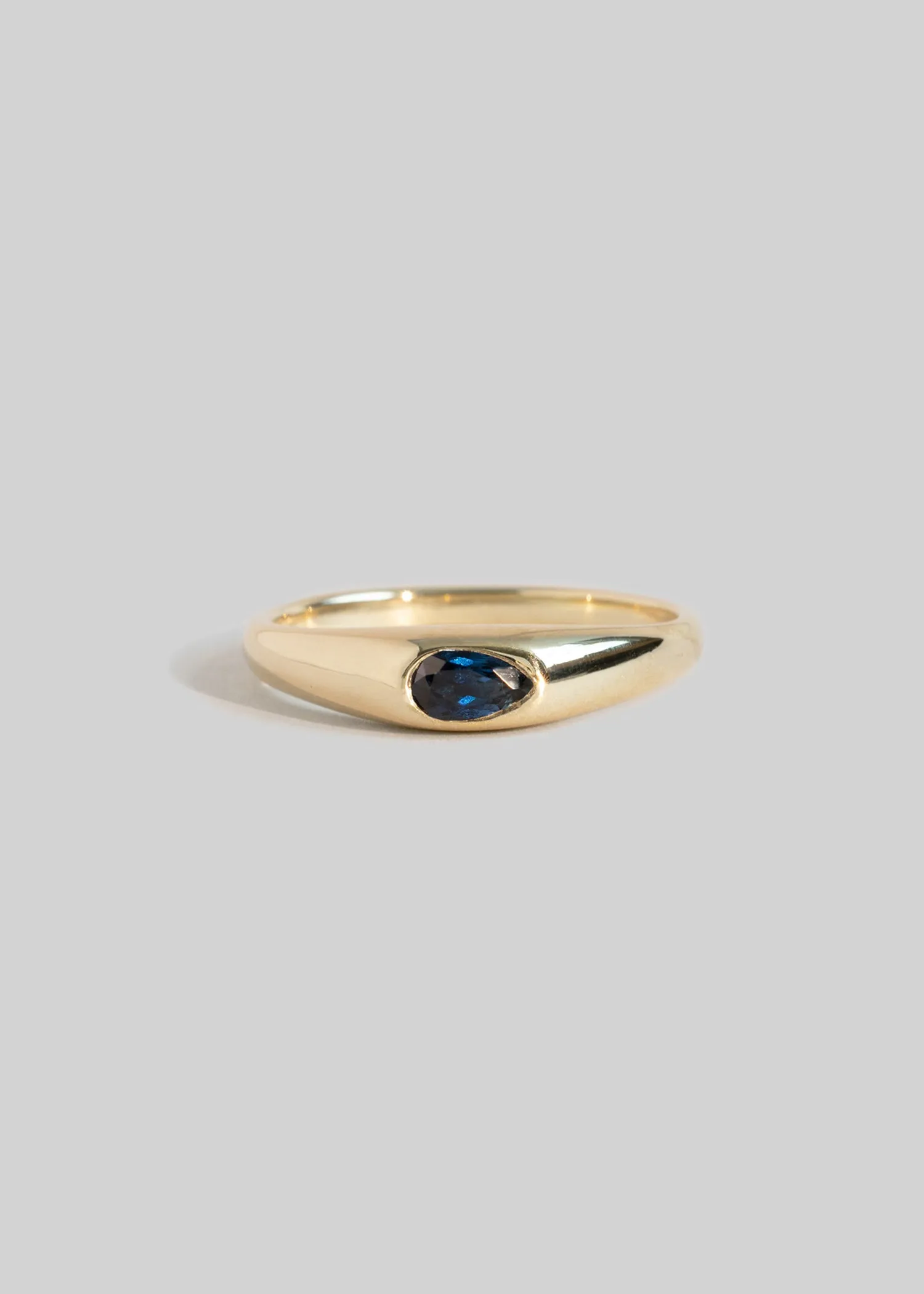 In Stock | Teal Pear Sapphire Petite Risa Ring