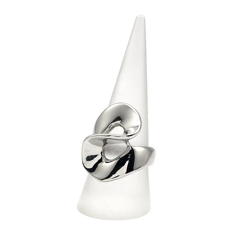 Infinity Spiral Silver Ring