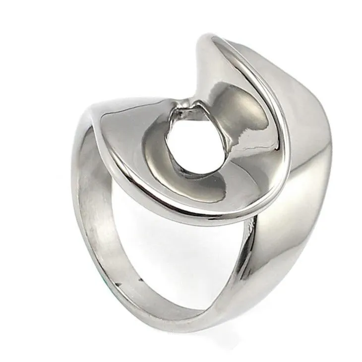 Infinity Spiral Silver Ring