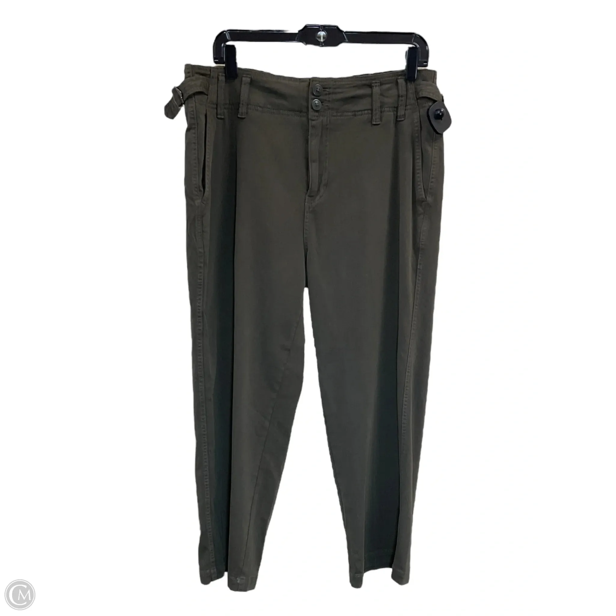 Jeans Wide Leg By Liverpool In Green Denim, Size: 12
