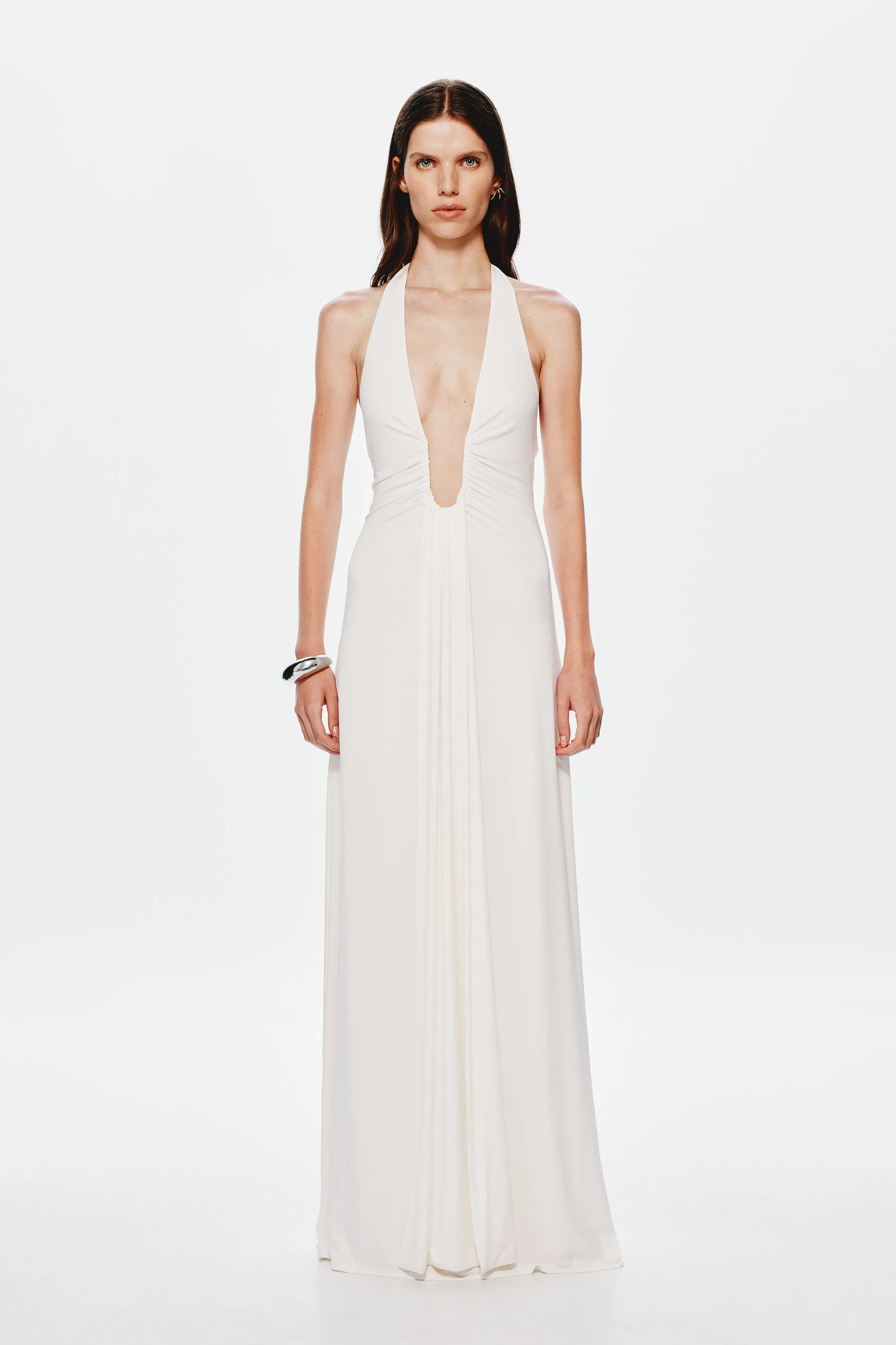 JENNIFER CUPRO MAXI DRESS