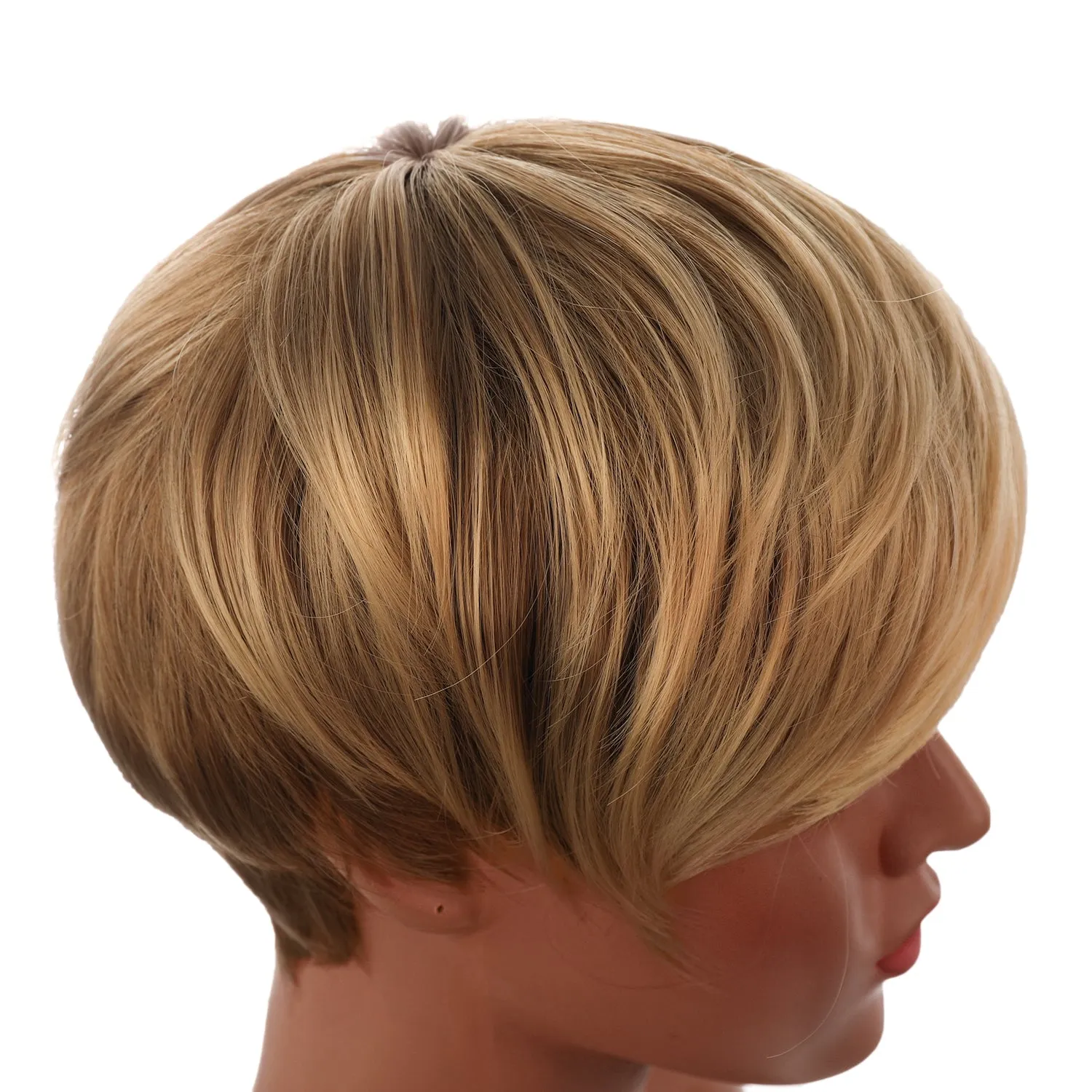 Joebeth | Blonde Short Pixie Cut Wavy Synthetic Hair Wig