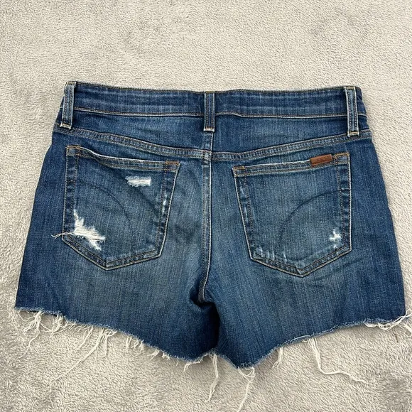 Joes 27,4 Collectors Edition The Ozzie 4&quot; Cut off Short Dark Blue Denim Jean