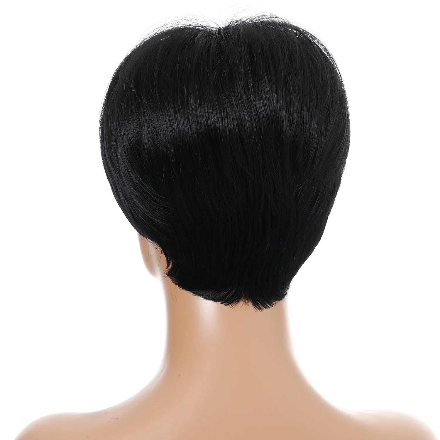 Jupiter | Black Short Pixie Cut Straight Synthetic Hair Wig