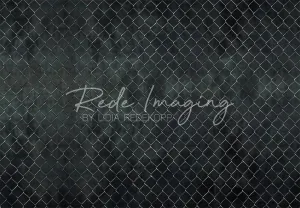 Kate Retro Black Solid Wire Fence Backdrop Designed by Lidia Redekopp
