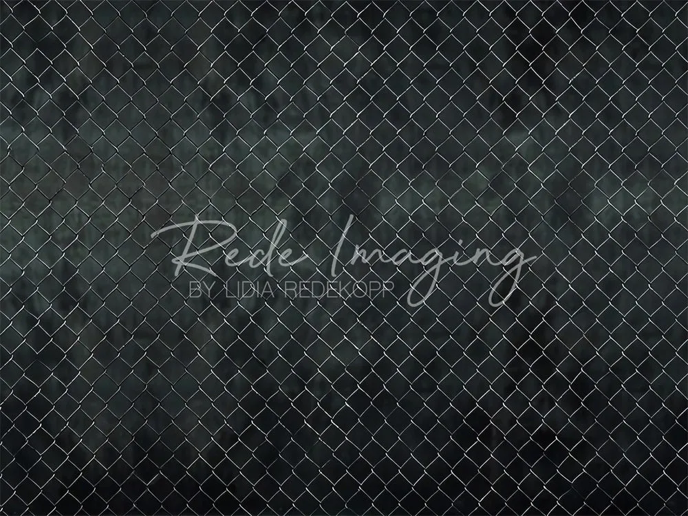 Kate Retro Black Solid Wire Fence Backdrop Designed by Lidia Redekopp