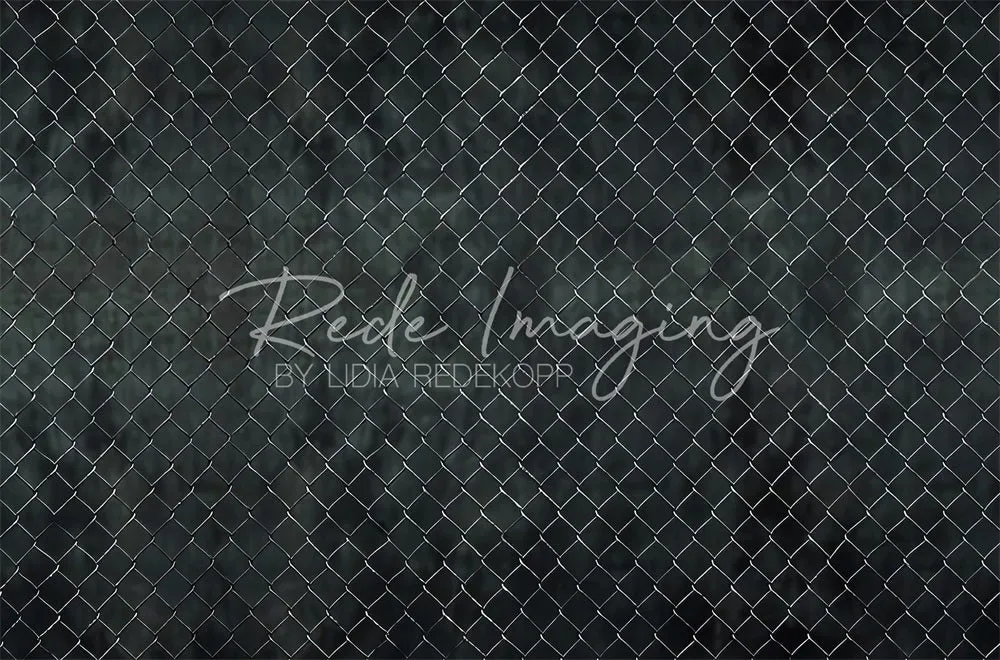 Kate Retro Black Solid Wire Fence Backdrop Designed by Lidia Redekopp